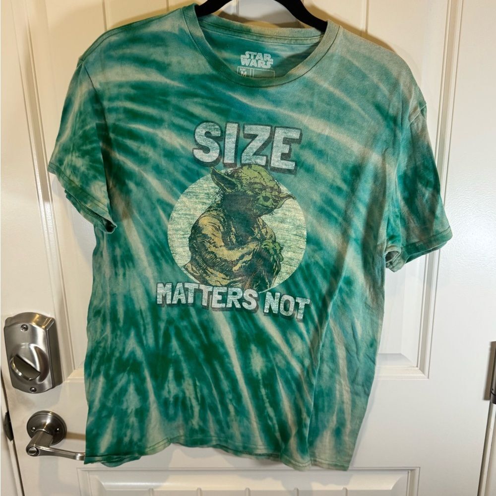 Star Wars Yoda Custom Bleach Dyed Unisex Medium Tee